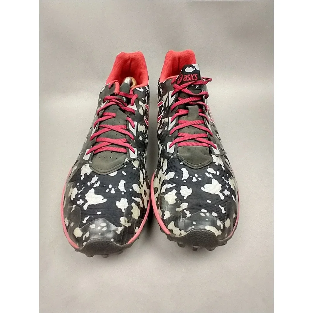 Asics Gun Lap Mens 13 G508Y Cross Freak 2 Black Fiery Red Gray No Spikes‎ Track
